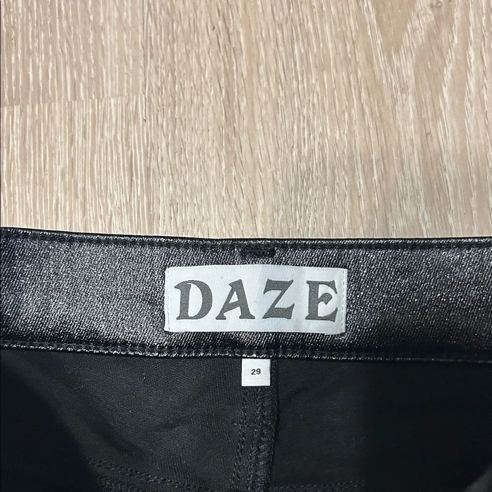 DAZE Shygirl High Rise Cropped Flare Jeans STAR SIGN sz 29